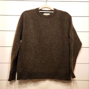 GOODTHREADS 100% Lambswool Sweater in Moss